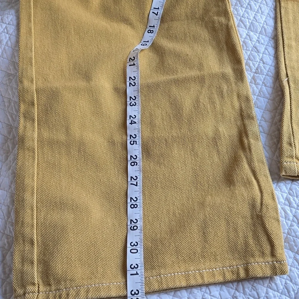 Lioness Mustard Yellow Baggy Miami Vice Cargo Jeans - Picture 5 of 12